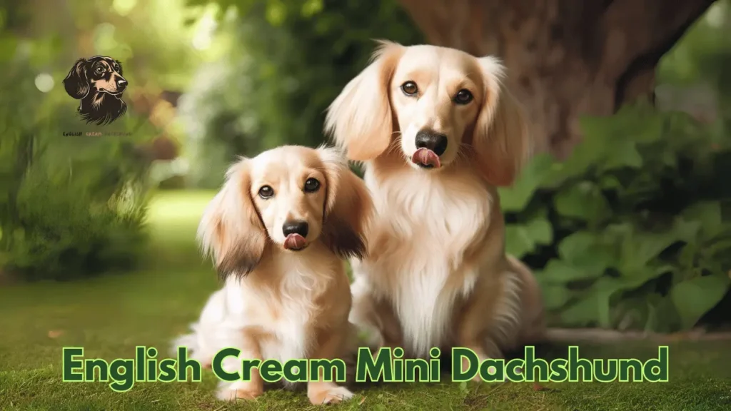 English Cream Mini Dachshund