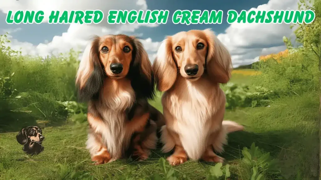 Long Haired English Cream Dachshund