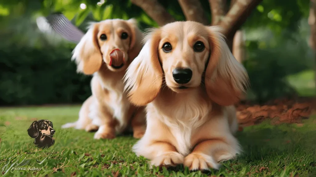 english cream mini dachshund puppy