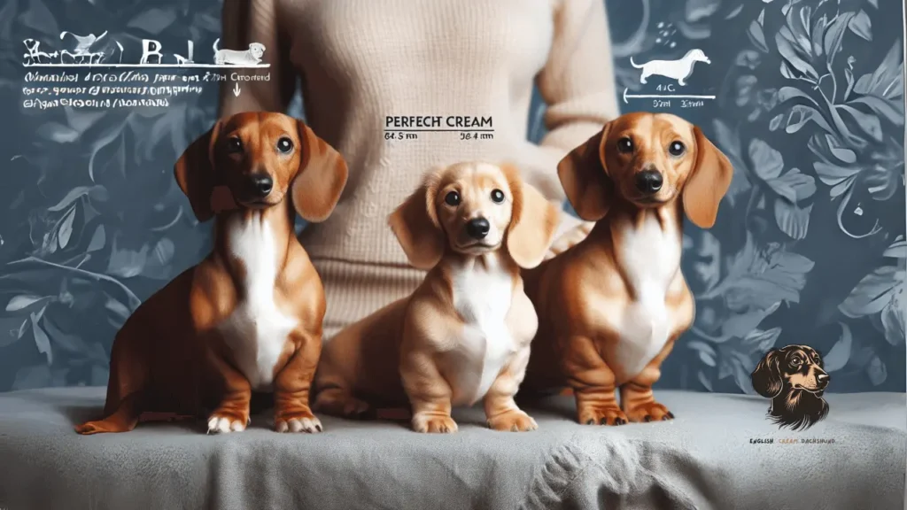 english cream miniature dachshund size