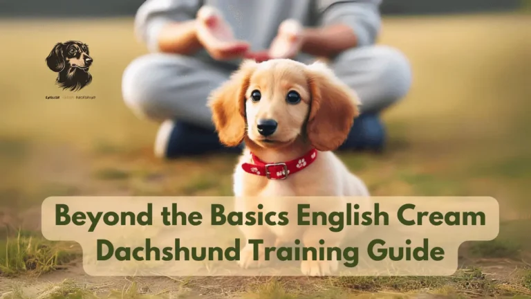 English cream dachshund training